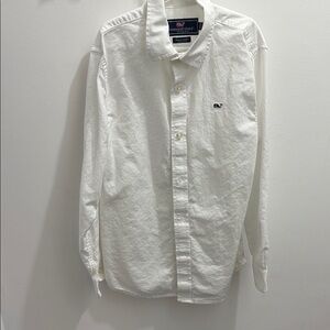Vineyard Vines Boy’s Solid  White Whale Oxford